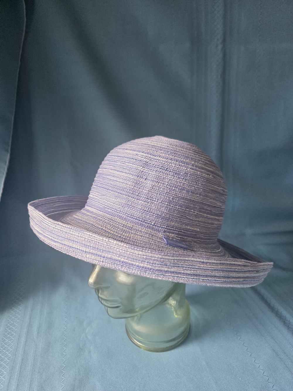 Wallaroo Hat Company Sydney Sun Hat - Ombre Blue/Purple Poly Braid Adjustable